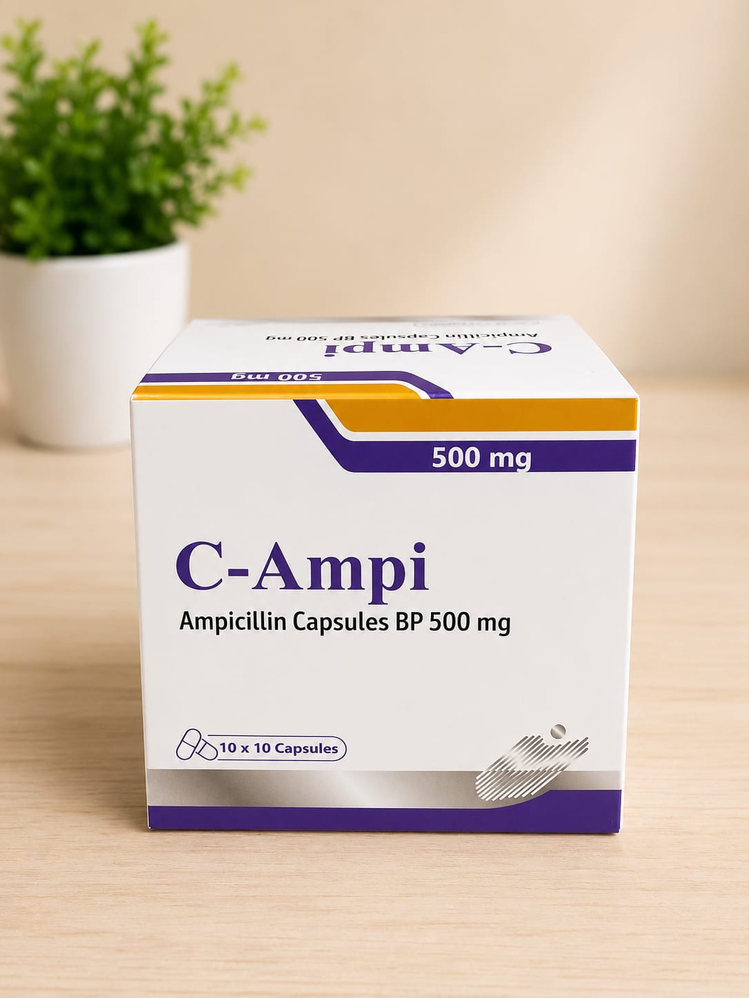 AMPICILLIN-500 CAPS 100S